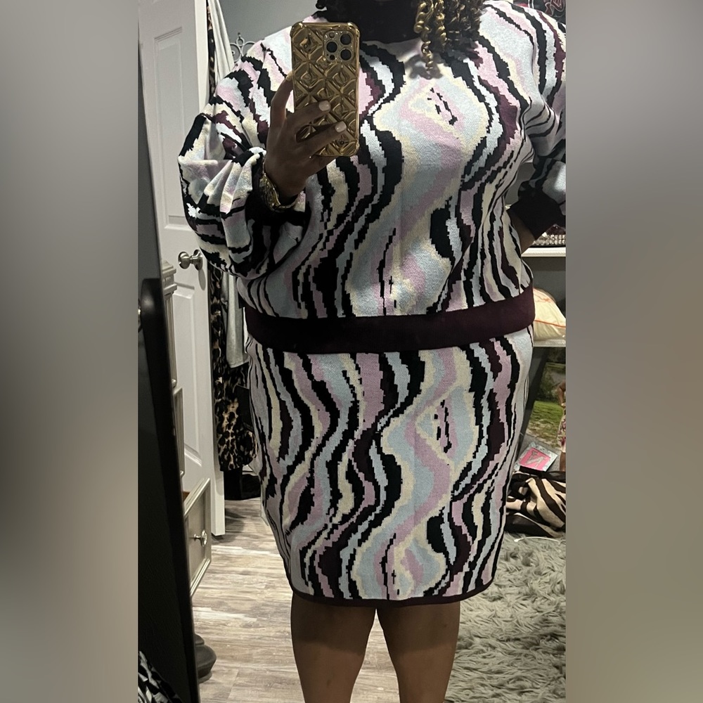 Sweater and Sweater skirt set